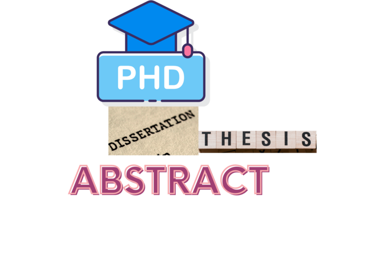PhD Dissertation Abstract Section